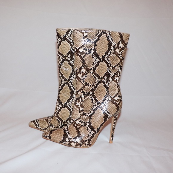Snake Skin leather boots - Picture 1 of 1